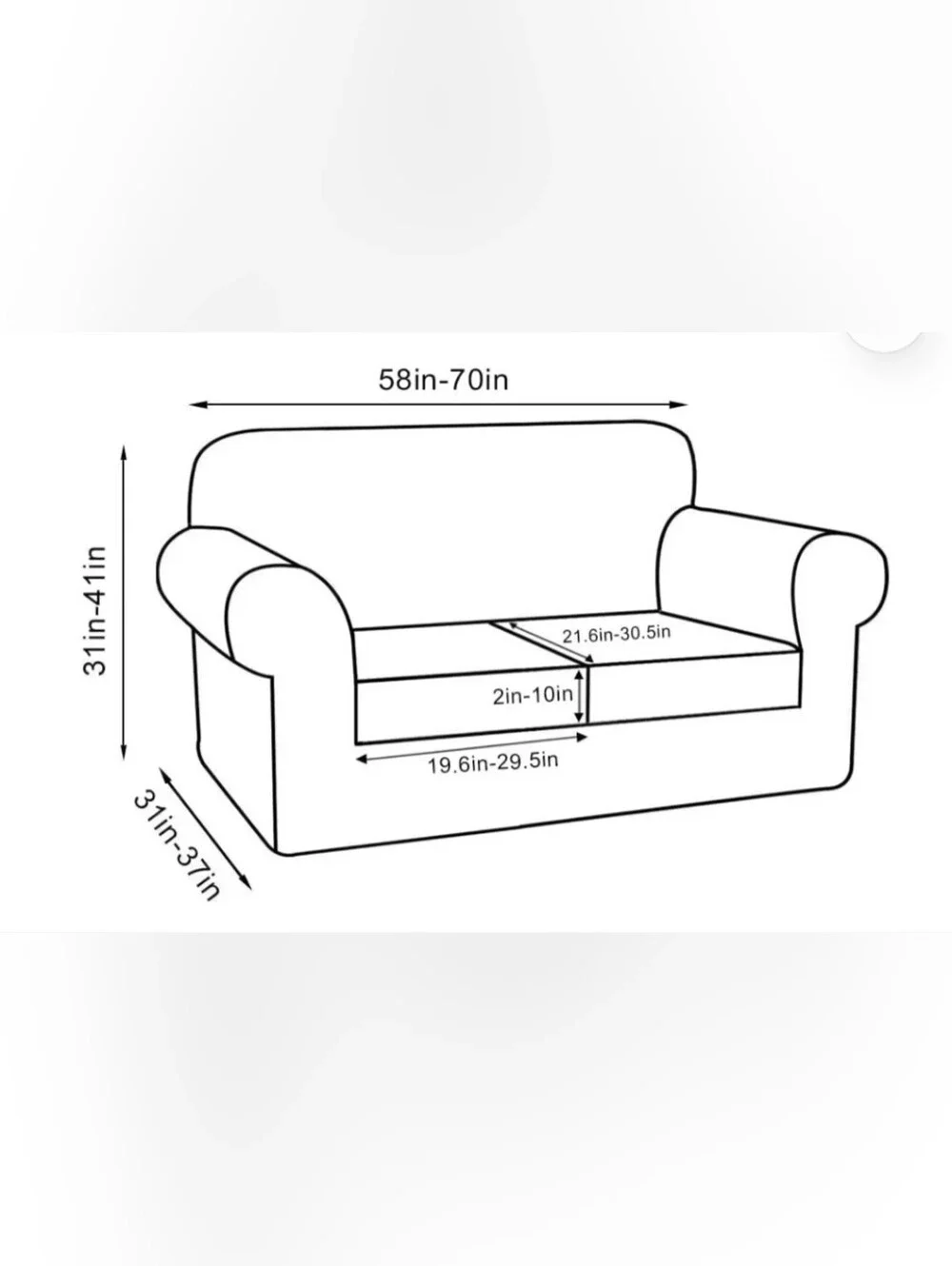 Stretch 3-Piece Ribbed Sofa Slipcover - Burgundy